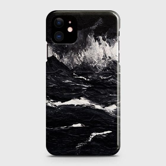 iPhone 12 Black Ocean Marble Hard Case mobile accessory iPhone 12 Black Ocean Marble Hard Case