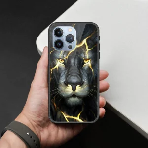 iPhone 13 Pro Brave Series Glass Cover – Ultra Shine Silicone Border