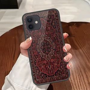 iPhone 12 Pro Persian Rug Glass Cover – Ultra Shine Finish