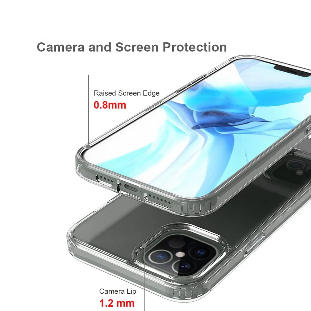 iPhone 12 Pro Max Crystal Clear Case – Shockproof Anti-Yellow Cover mobile accessory iPhone 12 Pro Max Crystal Clear Case – Shockproof Anti-Yellow Cover - Image 2