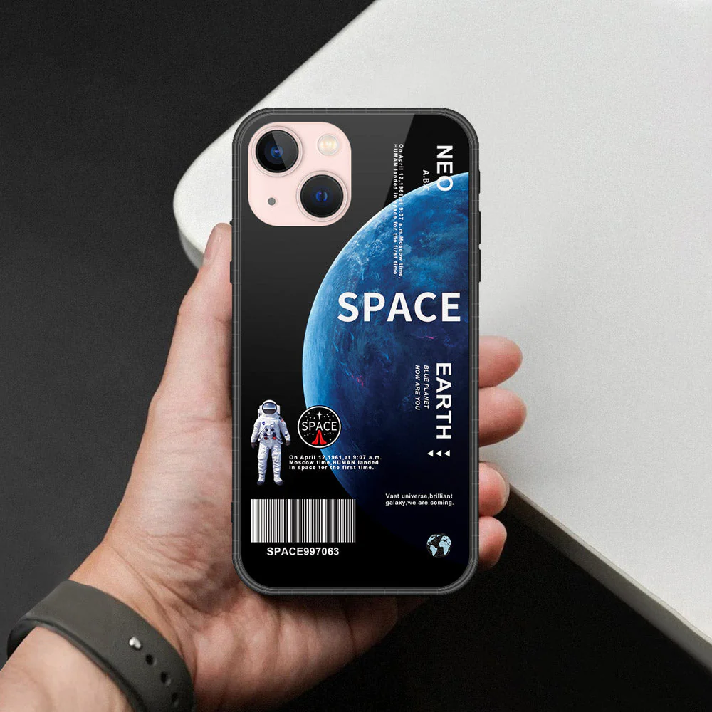 iPhone 14 Plus Limitless Series Glass Case – Soft Silicone Border mobile accessory iPhone 14 Plus Limitless Series Glass Case – Soft Silicone Border