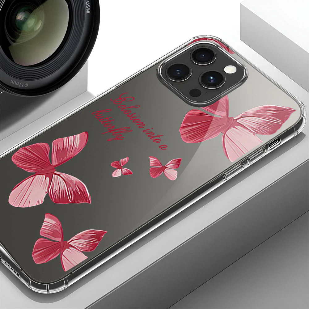 iPhone 14 Pro Max Black Butterfly Dreams Clear Case – Soft Silicone Edges mobile accessory iPhone 14 Pro Max Black Butterfly Dreams Clear Case – Soft Silicone Edges - Image 3