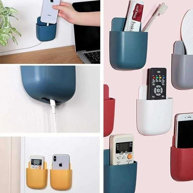 Wall Mounted Phone Holder – Multicolor Plastic Mobile Stand for Desk & Wall mobile accessory Wall Mounted Phone Holder – Multicolor Plastic Mobile Stand for Desk & Wall - Image 2
