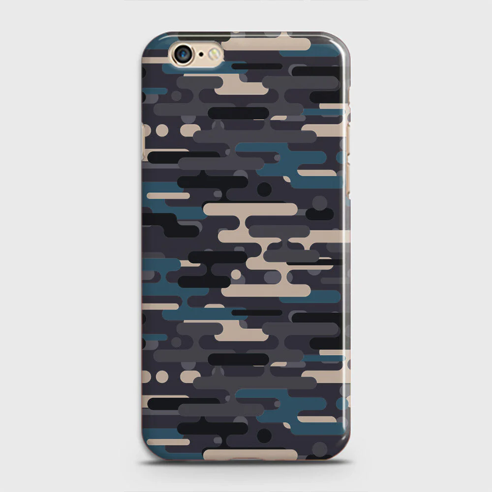 iPhone 6 Blue & Grey Camo Case – Matte Snap-On Hard Cover mobile accessory iPhone 6 Blue & Grey Camo Case – Matte Snap-On Hard Cover