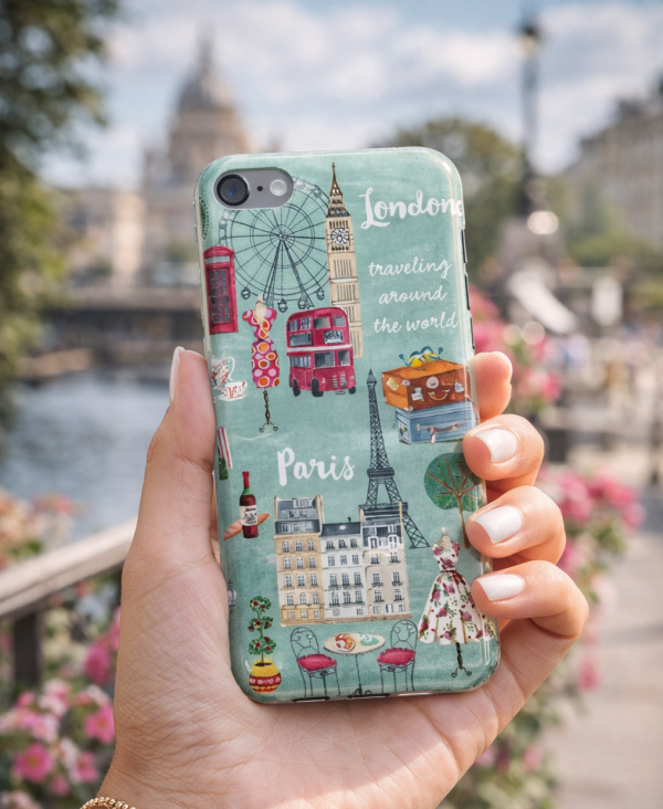 iPod Touch 7 Matte Hard Case – London Paris New York Print mobile accessory iPod Touch 7 Matte Hard Case – London Paris New York Print